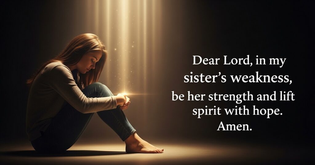 encouragement strength prayer for a sister