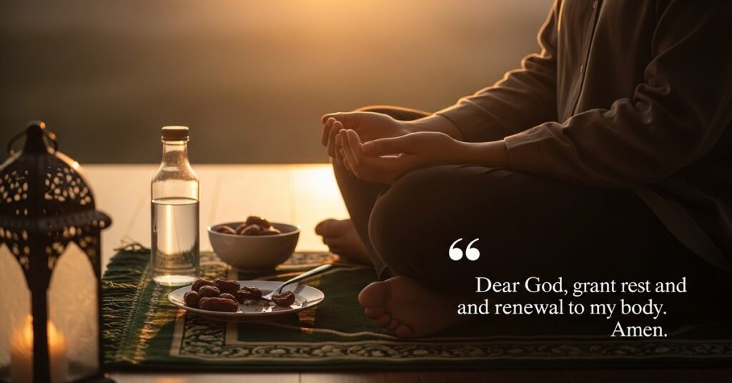 prayer for breaking fast