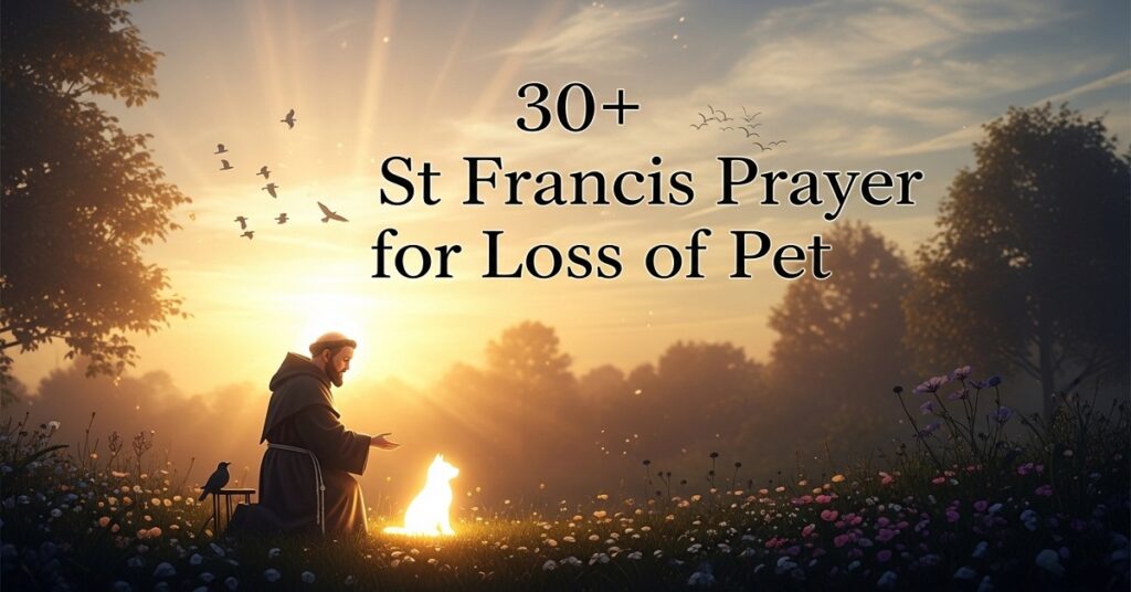 st francis prayer for loss of pet