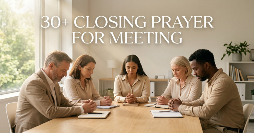 closing prayer for meeting