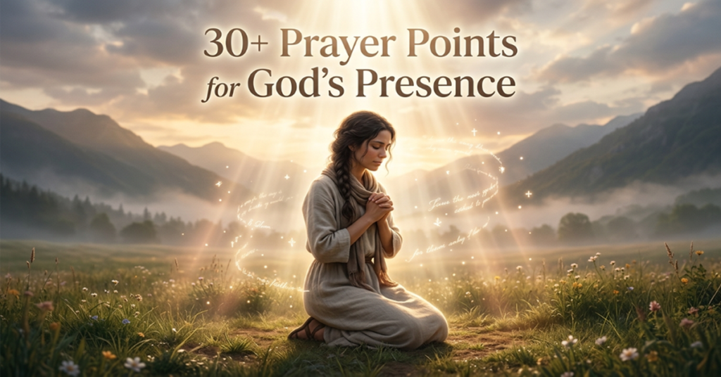prayer points for gods presence