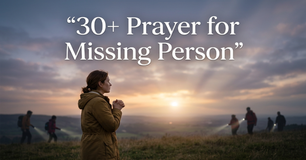 prayer for missing person