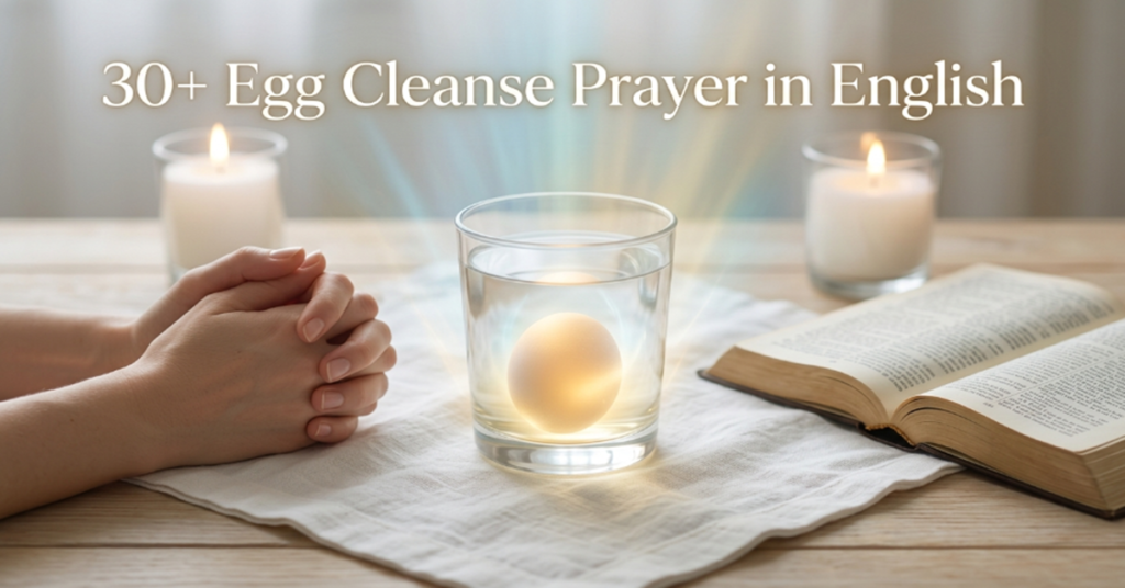 egg cleanse prayer in english