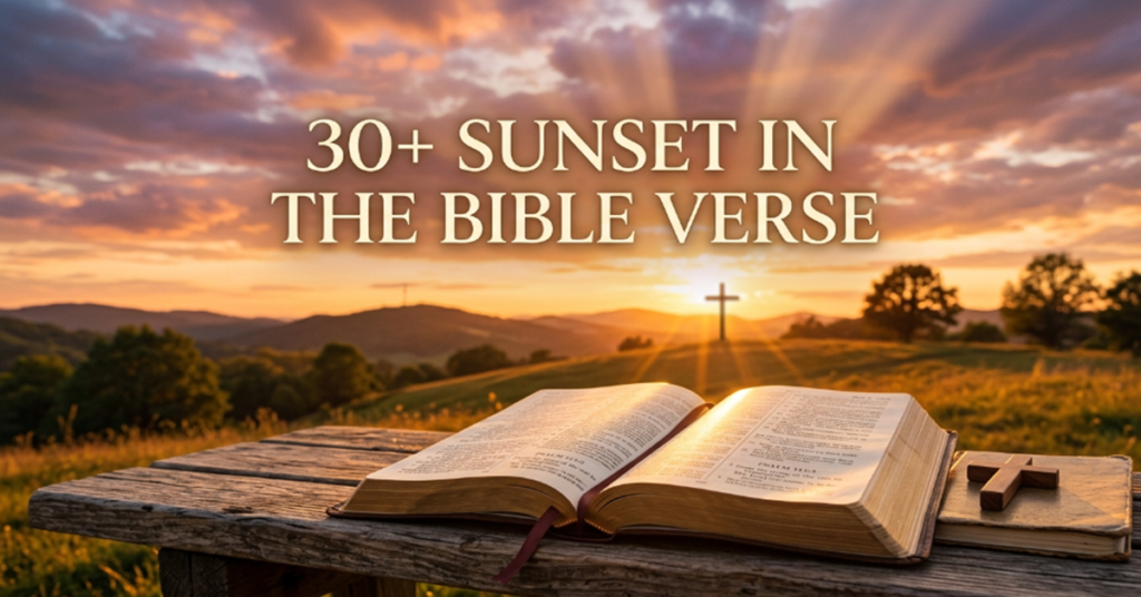 sunset in the bible verse