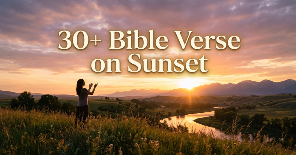 bible verse on sunset