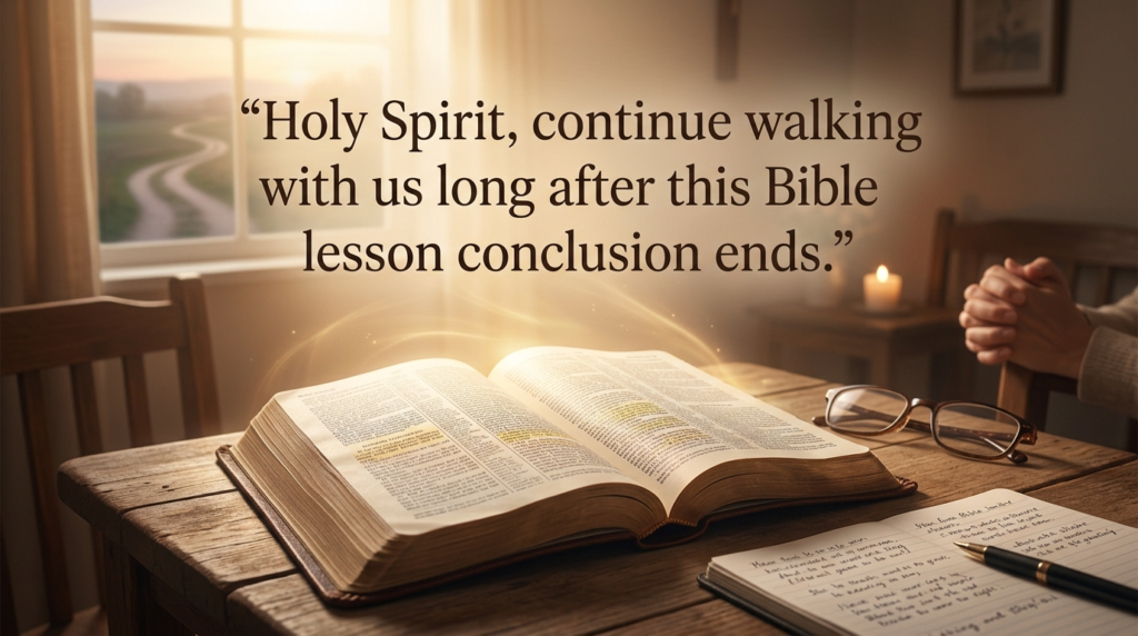 closing prayer for bible study