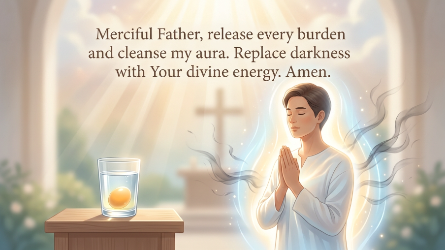 egg cleanse prayer in english