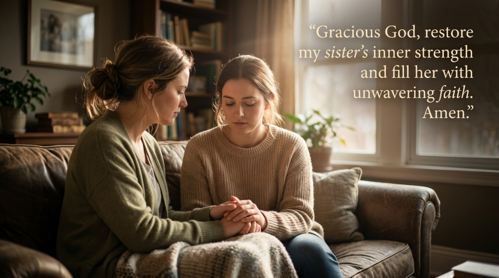 healing prayer for my sister for strength