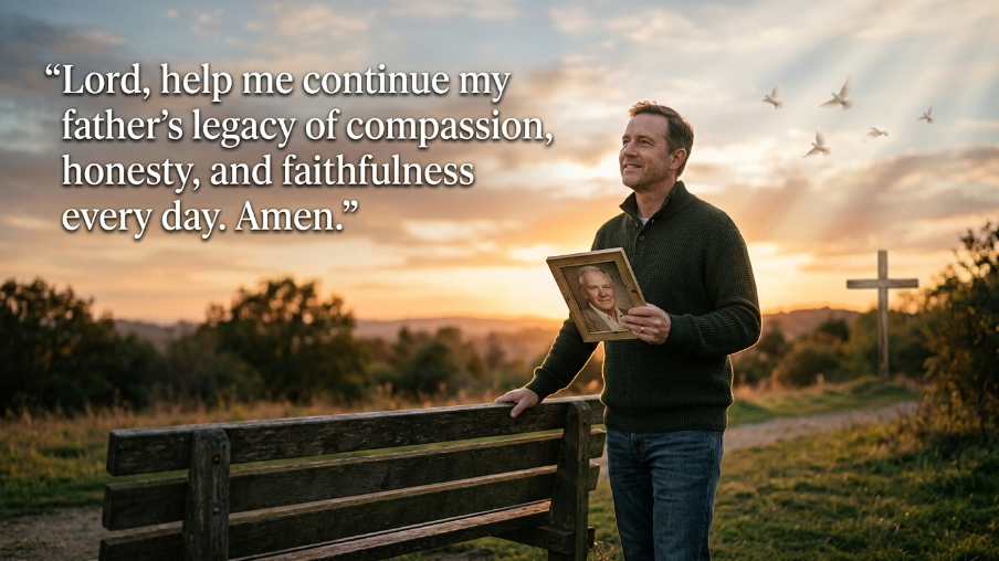 memory prayer for dad in heaven
