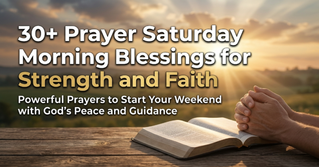 prayer saturday morning