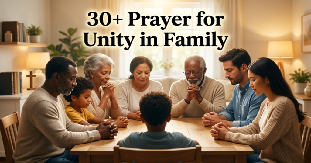 prayer for unity in family