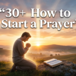 how to start a prayer