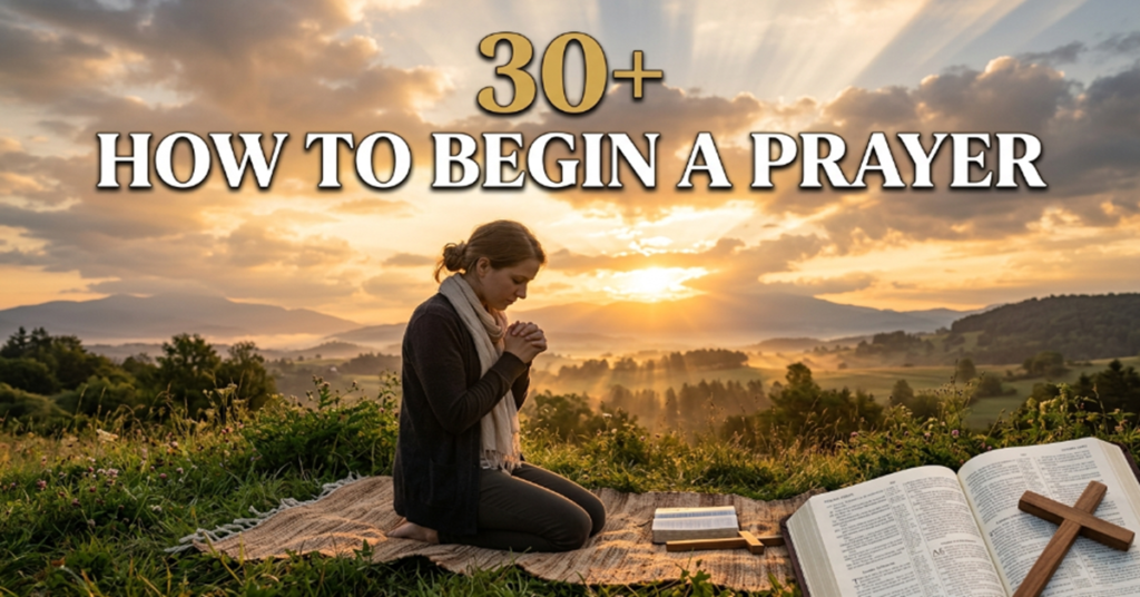 how to begin a prayer