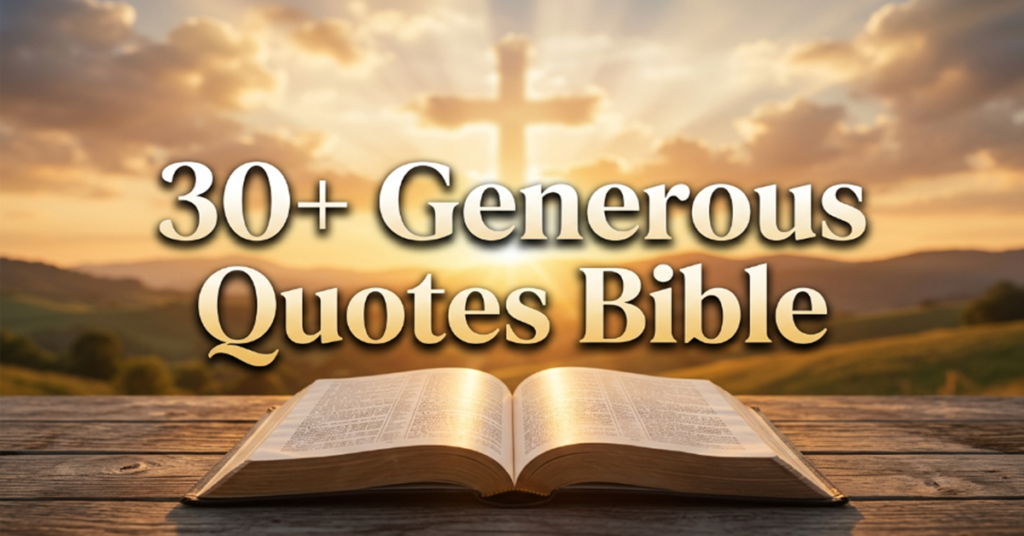 generous quotes bible