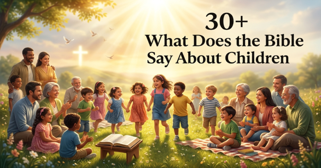 what does the bible say about children