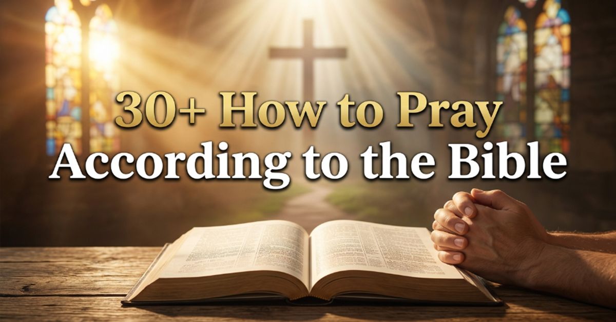 how to pray according to the bible