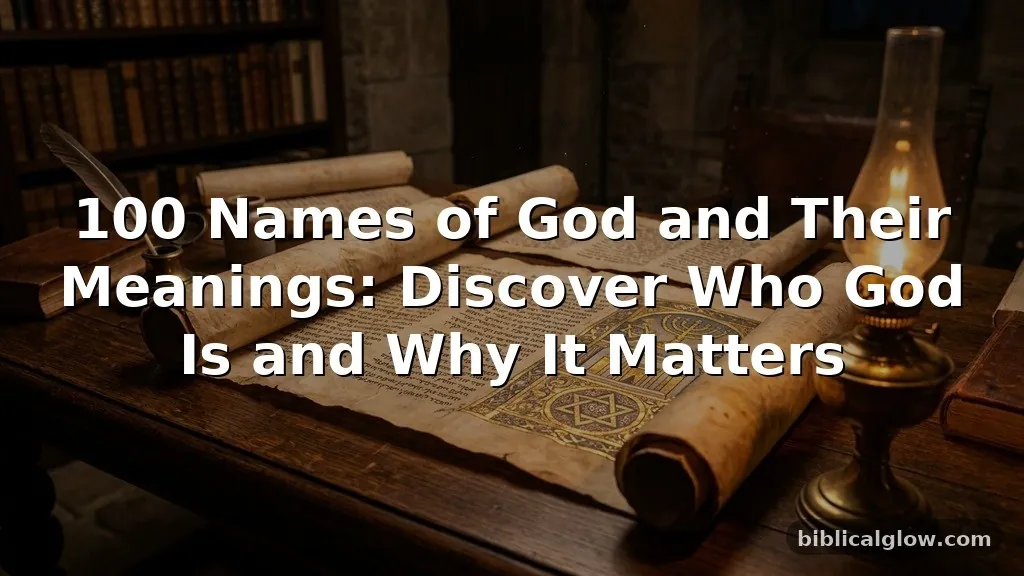 100 Names of God and Their Meanings: Discover Who God Is and Why It Matters