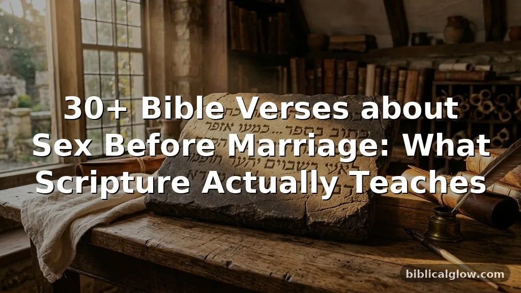 30+ Bible Verses about Sex Before Marriage
